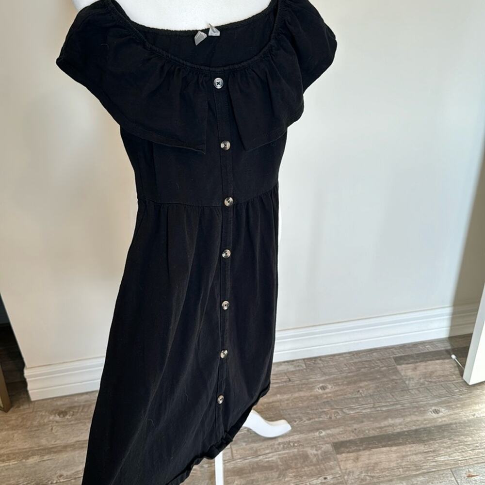 Black off the shoulder ASOS dress - Size 4